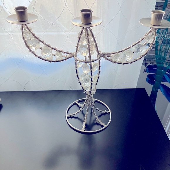 Elegant Crystal Candelabra-NWOT/Unused - Picture 2 of 7